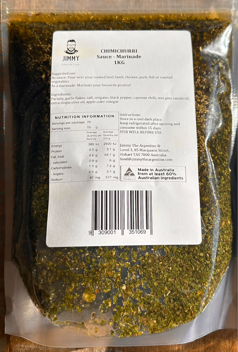 Marinades/Sauces 1kg Pouches