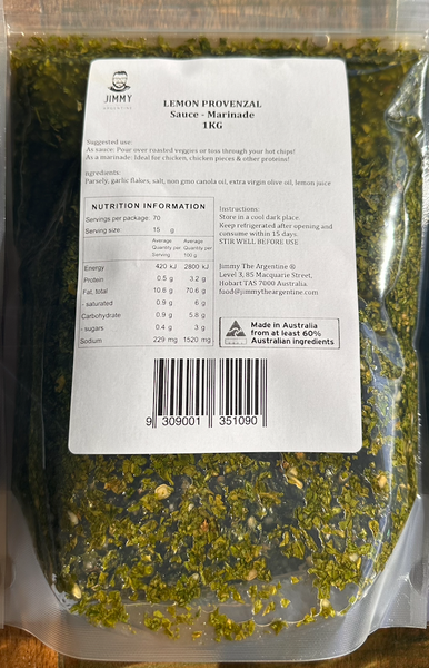 Marinades/Sauces 1kg Pouches